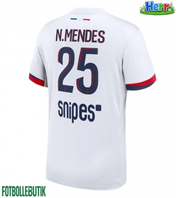 Paris Saint-Germain Nuno Mendes #25 Bortatröja 2025-26 Kortärmad